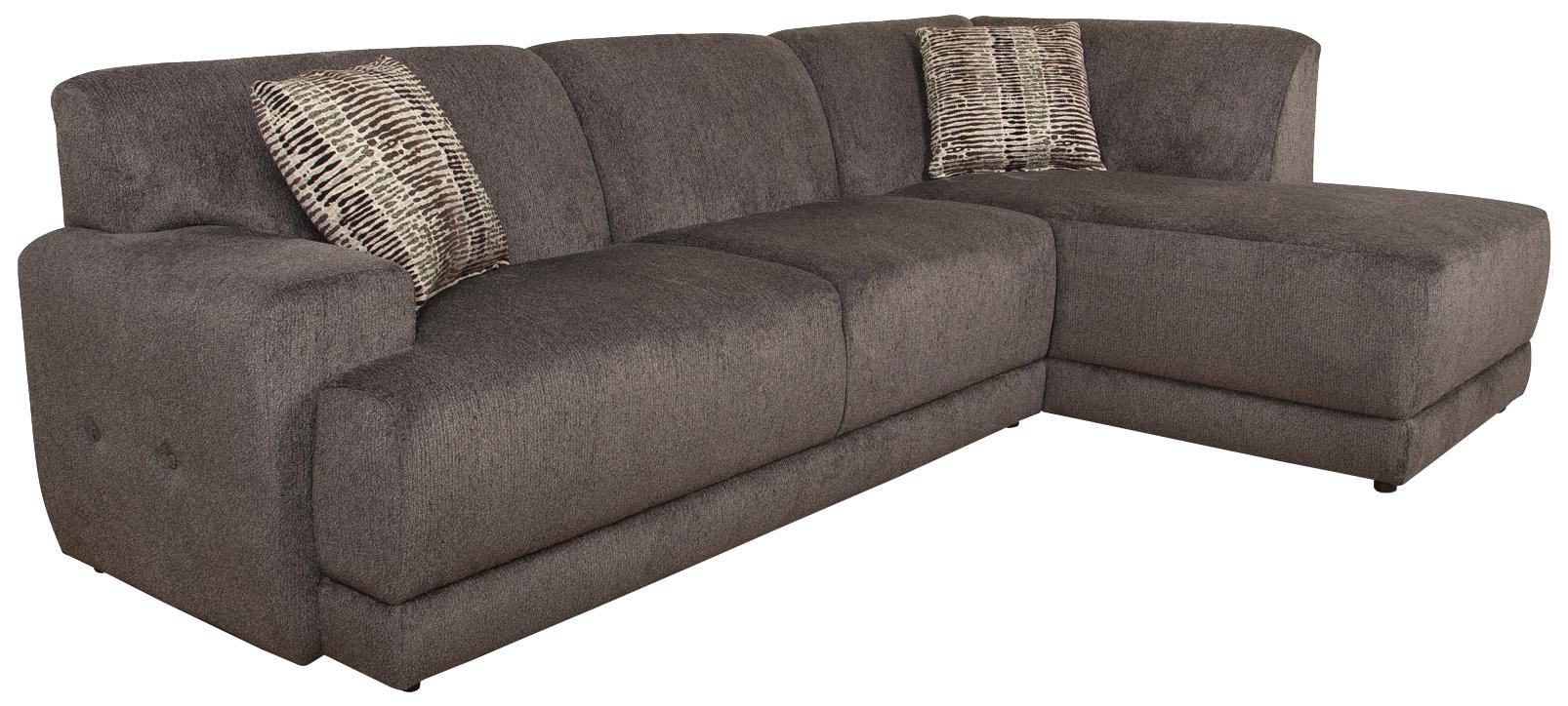 England Cole Contemporary Sectional Sofa with Right Facing Chaise